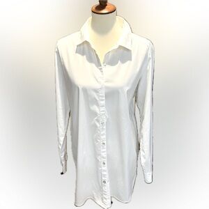 J.Jill long button down shirt classic, oversized,versatile M